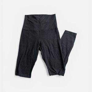 Lululemon Black Patterned High-Waisted Leggings